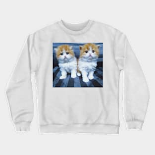 The twin cute cats Crewneck Sweatshirt